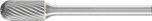 Miniature Burrs WRC 3mm Shank - Cylindrical Radius Cut - Tungsten Carbide