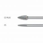 Miniature Burrs SPG 3mm Shank - Pointed Tree - Tungsten Carbide