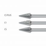 Conical Pointed Burrs SKM 6mm Shank - Tungsten Carbide