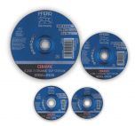 Grinding Ceramic Wheels Premium - Depressed Centre - INOX / STEEL