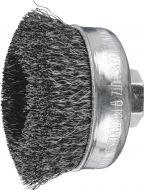 Cup Brushes TBU - Crimped STEEL Wire - Various Sizes
