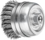Cup Brushes TBG & TBGR - Twist Knot STEEL Wire - Various Sizes