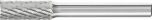 Cylindrical End Cut Burr ZYAS 6mm Shank ZYAS 0820/6 C3 PLUS