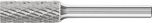Cylindrical Burr ZYA 6mm Shank ZYA 1025/6 C3 PLUS