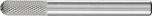 Cylindrical Radius Burr WRC 6mm Shank WRC 0616/6 MICRO