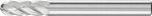 Cylindrical Radius Burr WRC 6mm Shank WRC 0616/6 C NON-FERROUS