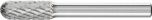 Cylindrical Radius Burr WRC 6mm Shank WRC 0820/6 C3 PLUS