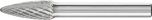 Tree Radius End Burr RBF 6mm Shank RBF 0820/6 C3 PLUS