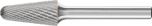 Conical Radius End Burr KEL 6mm Shank KEL 1225/6 C3 PLUS