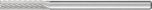 Miniature Burr ZYAS 3mm Shank - Cylindrical End Cut ZYAS 0313/3 C5