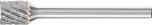 Miniature Burr ZYAS 3mm Shank - Cylindrical End Cut ZYAS 0607/3 C3 PLUS