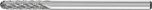 Miniature Burr WRC 3mm Shank - Cylindrical Radius Cut WRC 0313/3 C3 PLUS