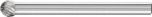 Miniature Burr KUD 3mm Shank - Ball Shape KUD 0403/3 C5