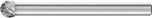 Miniature Burr KUD 3mm Shank - Ball Shape KUD 0403/3 C3 PLUS