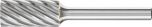Cylindrical Burr ZYA 1/4" Shank SA-5 ZYA 12.7x25.4x6.35 INOX