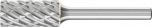 Cylindrical Burr ZYA 1/4" Shank SA-5 ZYA 12.7x25.4x6.35 STEEL
