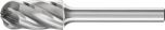 Cylindrical Radius Burr WRC 1/4" Shank SC-3 WRC 9.5x19x6.35 C ALU