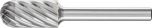 Cylindrical Radius Burr WRC 1/4" Shank SC-5 WRC 12.7x25.4x6.35 INOX