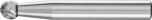 Ball Shape Burr KUD 1/4" Shank SD-1 KUD 6.35x4.8x6.35 C3 PLUS