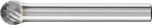 Ball Shape Burr KUD 1/4" Shank SD-2 KUD 7.9x6.35x6.35 C3 PLUS
