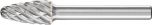 Tree Radius Burr RBF 1/4" Shank SF-3 RBF 9.5x19x6.35 STEEL