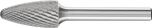 Tree Radius Burr RBF 1/4" Shank SF-5 RBF 12.7x25.4x6.35 C3 PLUS