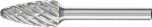 Tree Radius Burr RBF 1/4" Shank SF-5 RBF 12.7x25.4x6.35 STEEL