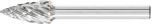 Pointed Tree Burr SPG 1/4" Shank SG-3 SPG 9.5x19x6.35 STEEL