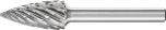 Pointed Tree Burr SPG 1/4" Shank SG-5 SPG 12.7x25.4x6.35 STEEL