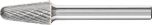 Cone Radius End Burr KEL 1/4" Shank SL-3 KEL 9.9x30.3x6.35 C3 PLUS