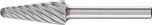 Cone Radius End Burr KEL 1/4" Shank SL-5 KEL 12.7x28.6x6.35 INOX