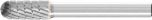 Cylindrical Radius Burr WRC 1/4" Shank SC-2 WRC 7.9x19x6.35 MX NCC