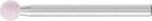 B Shape 1/8" 3.1mm Shank Aluminium Oxide - Pink - O Hardness B123 3.1 AR 100 O 5 V