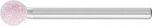 B Shape 1/8" 3.1mm Shank Aluminium Oxide - Pink - O Hardness B125 3.1 AR 100 O 5 V