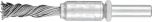 Pencil Brush 6mm Shaft Mounted - SINGLETWIST Knot STEEL Wire PBGS 1010/6 ST 0.50