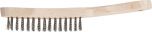 Hand Scratch Brush - INOX Wire - Wooden Body 290mm HBU 20 INOX 0.30