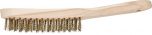 Hand Scratch Brush - BRASS Wire - Wooden Body 290mm HBU 30 MES 0.30