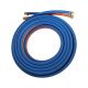 6mm Blue Orange twin hose, 5m long and Harris quality fittings/tagged