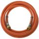 Gas Stop Hose Set Complete Length 4 Metres Inlet / Outlet 22x1.5mm LH FM