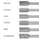 Cylindrical Burrs ZYA 1/4