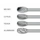 Oval Shape Burrs TRE 1/4