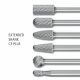 Extended Burrs 1/4