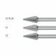 Conical Pointed Burrs SKM 6mm Shank - Tungsten Carbide