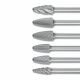 Tree Radius End Burrs RBF 6mm Shank - Tungsten Carbide