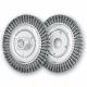 Pipeliner Wheel Brushes with Arbor / Threaded Hole RBG - Twist Knot STEEL Wire