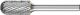 Cylindrical Radius Burr WRC 6mm Shank WRC 1225/6 TOUGH