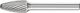 Tree Radius End Burr RBF 6mm Shank RBF 1020/6 TOUGH