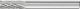 Cylindrical End Cut Burr ZYAS 6mm Shank ZYAS 0616/6 C3 PLUS