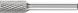 Cylindrical End Cut Burr ZYAS 6mm Shank ZYAS 1020/6 C3 PLUS