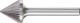 Conical (Included Angle) Burr KSJ 6mm Shank KSJ 1613/6 C3